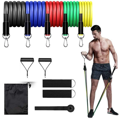 Premium Edition-Professional Toning Exercise and Workout Resistance Bands - Training Tube Stackable Up To 110 Lbs for Indoor and Outdoor Sports, Exercises Fitness