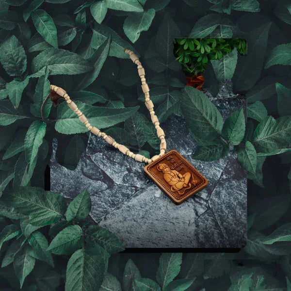 🌿 Natural Tulsi Kanthi Mala with 🕉️ Hanuman Ji Pendant 🔥 BUY 1 GET 1 FREE – Divine Protection & Style in One! 🙏✨